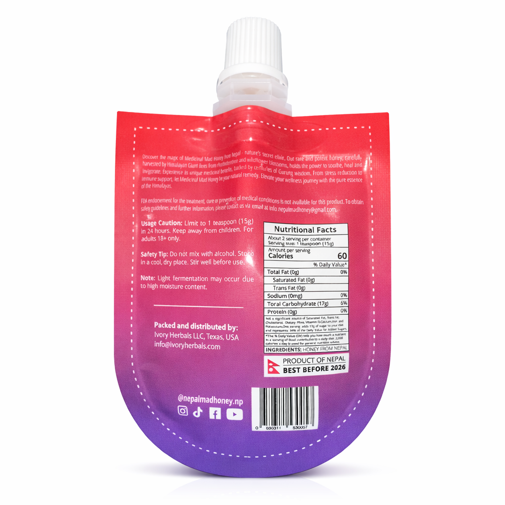 Nepal Mad Honey | Authentic Himalayan Cliff Honey (30g)